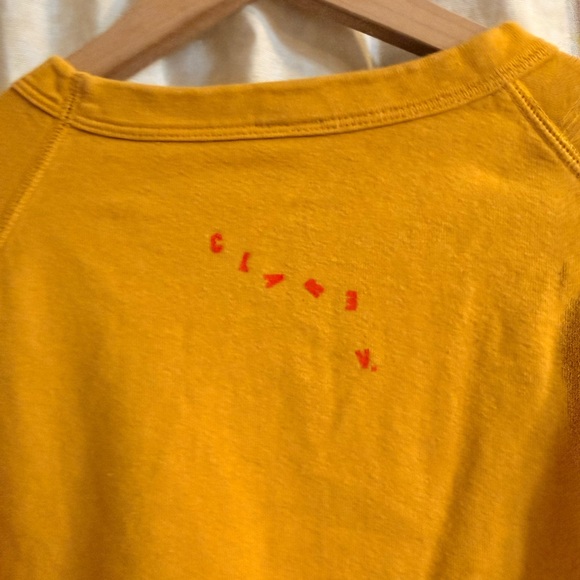 Clare V Sweatshirt with Red Lips size small EUC - Picture 5 of 11